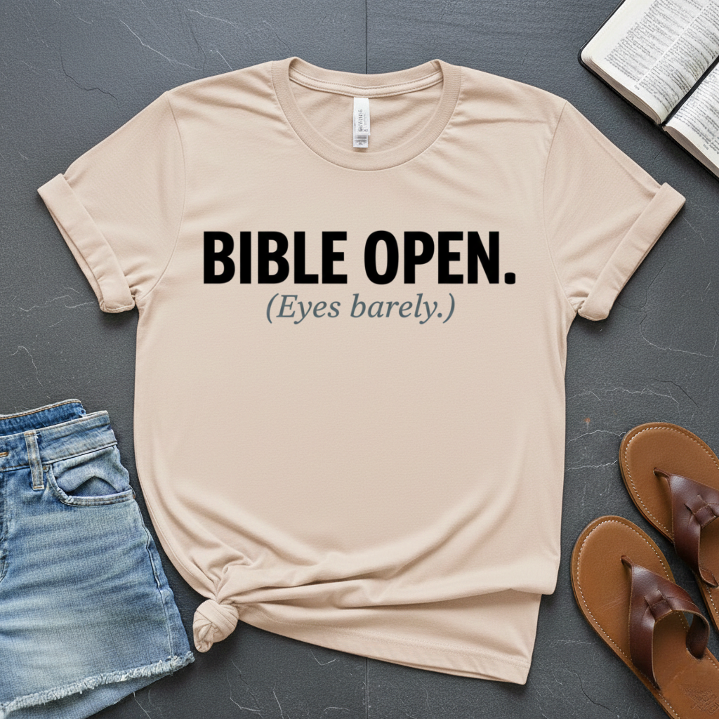 Bible Open Eyes Closed T-Shirt